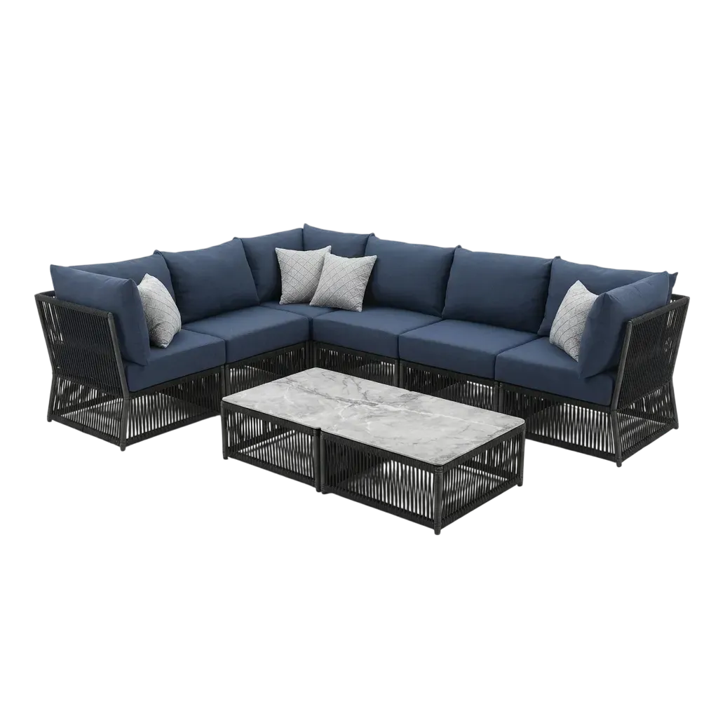 Premium Wicker Lounge Suite Spec Map