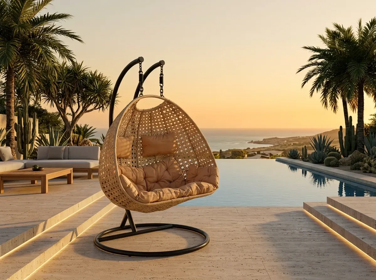 Wicker Swing Chair Manufacturer in India - Premium Outdoor Hanging Swing