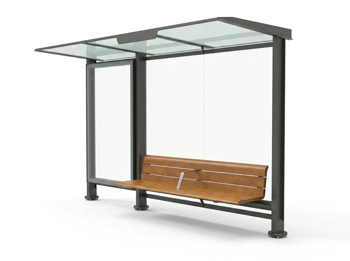 ULP-09 (Bus Shelter) - Artisan Concrete Landscape Planter