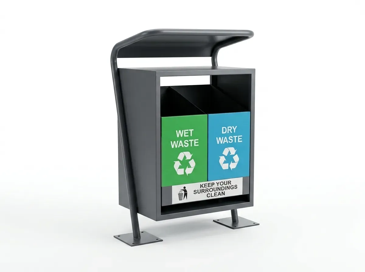 ULDB-50 - Outdoor Litter & Recycling Bin