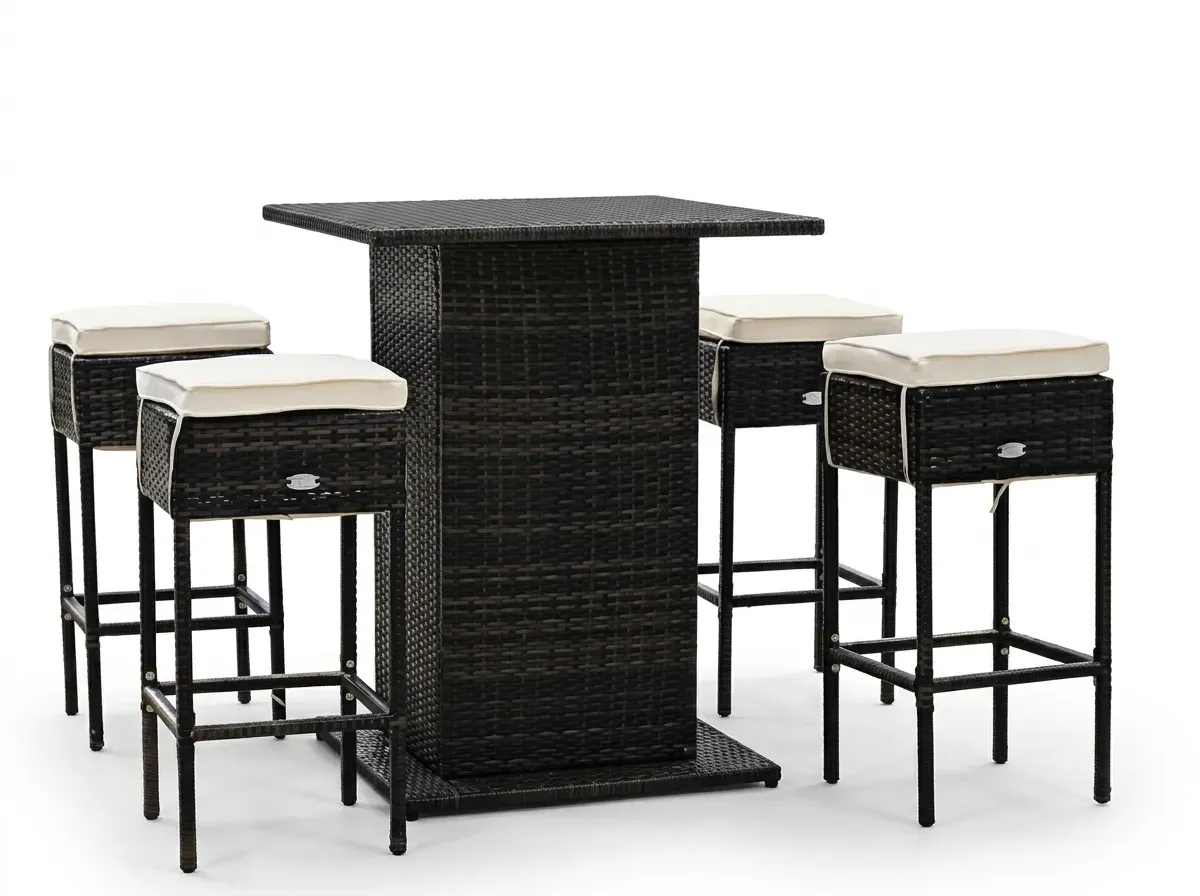 ULWDS-52 - Synthetic Rattan Wicker Dining Set
