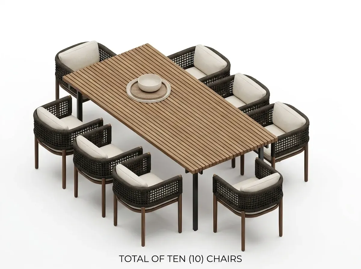 ULWDS-55 - Synthetic Rattan Wicker Dining Set